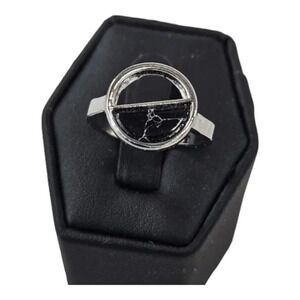 Dark Half Moon Adjustable Fashion Ring A53